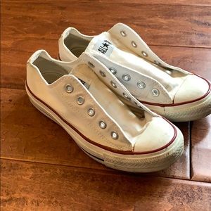 Converse white (no laces) (6)